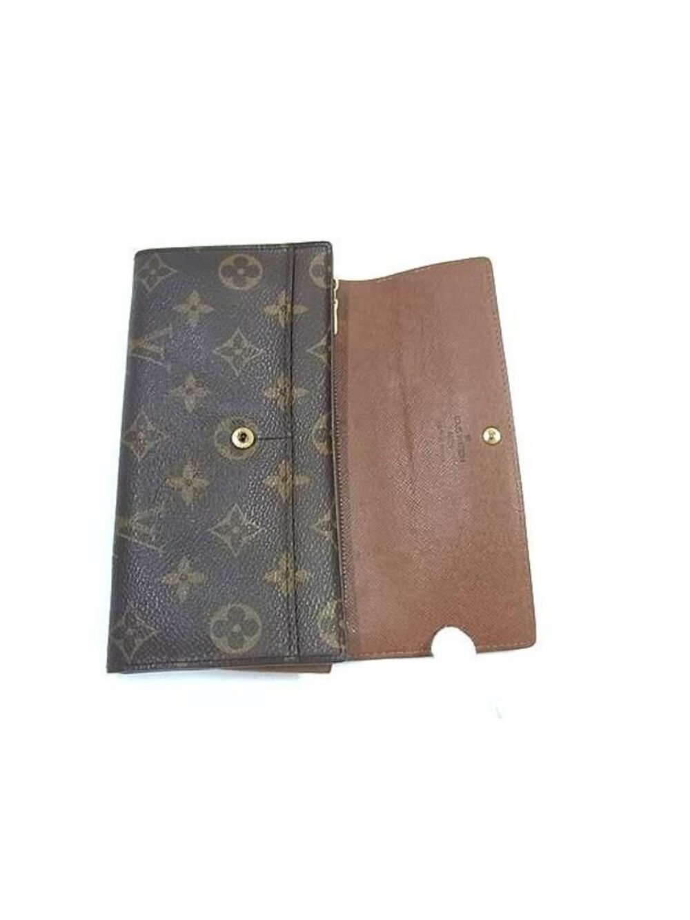 Louis Vuitton Wallet Monogram Pochette Porte Monet Cles Di Brown - Picture 4 of 6